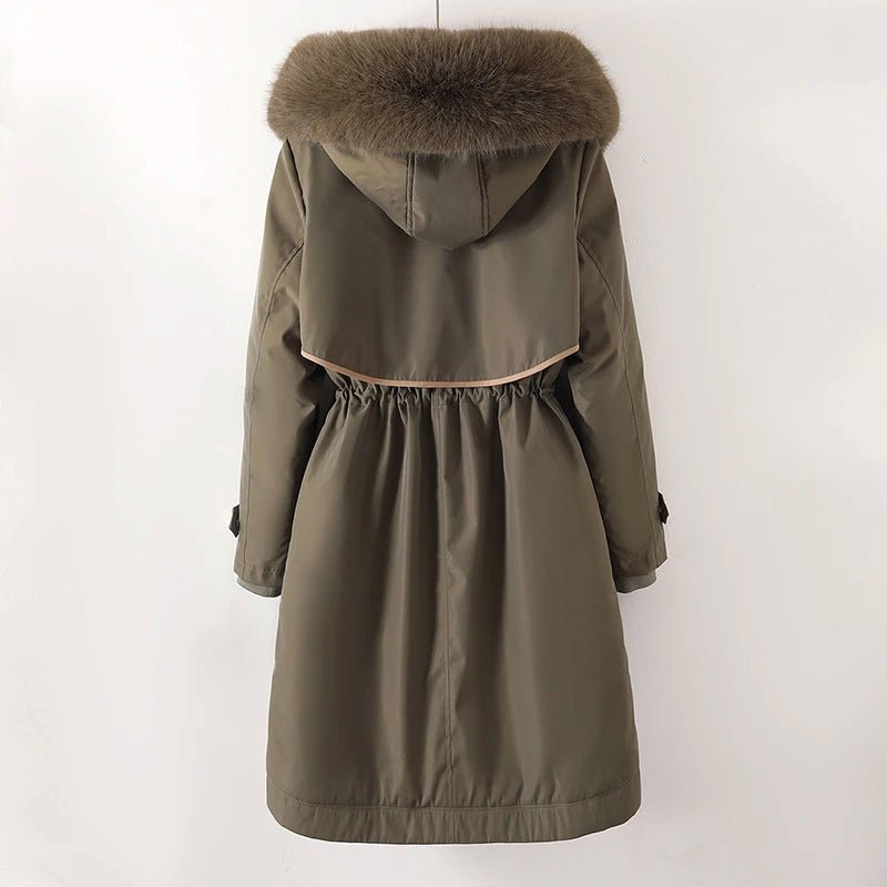 Thekla | Lined Hooded Women's Parka Coat for Winter