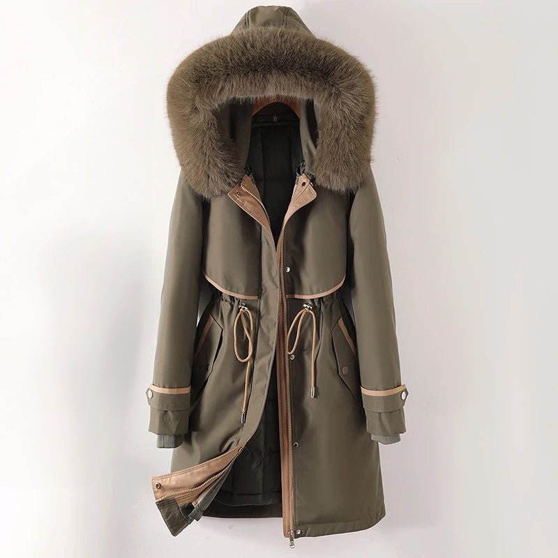 Thekla | Lined Hooded Women's Parka Coat for Winter