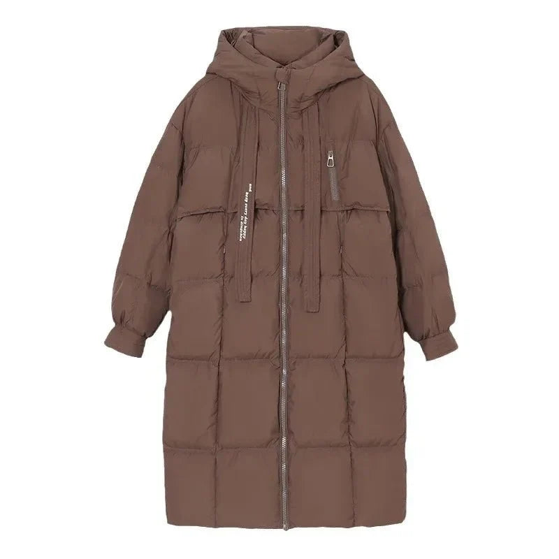 Briallen | Hooded Long-Silhouette Women's Winter Jacket for Cold-Weather