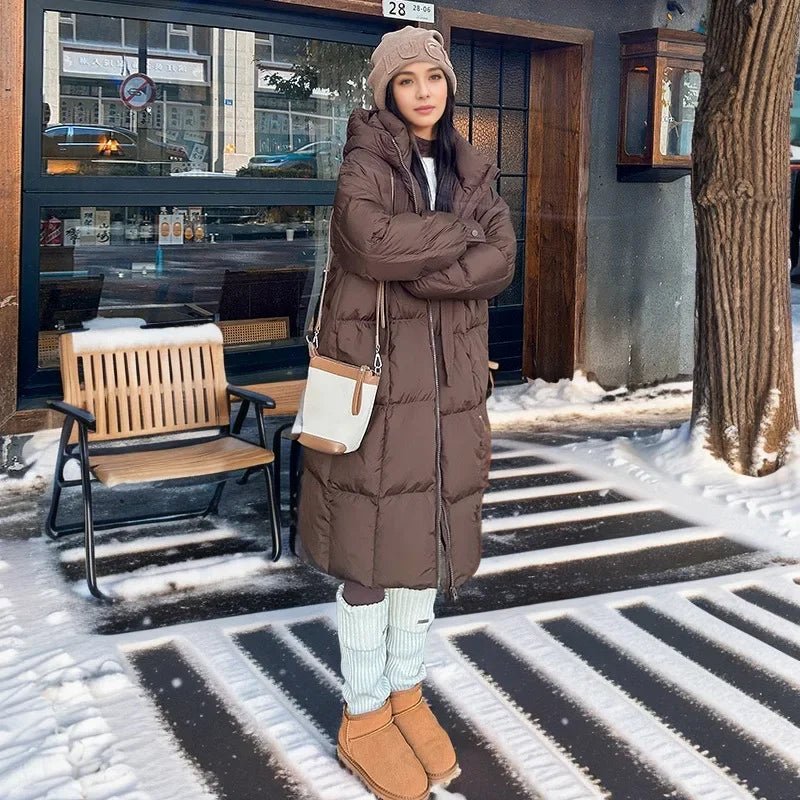 Briallen | Hooded Long-Silhouette Women's Winter Jacket for Cold-Weather