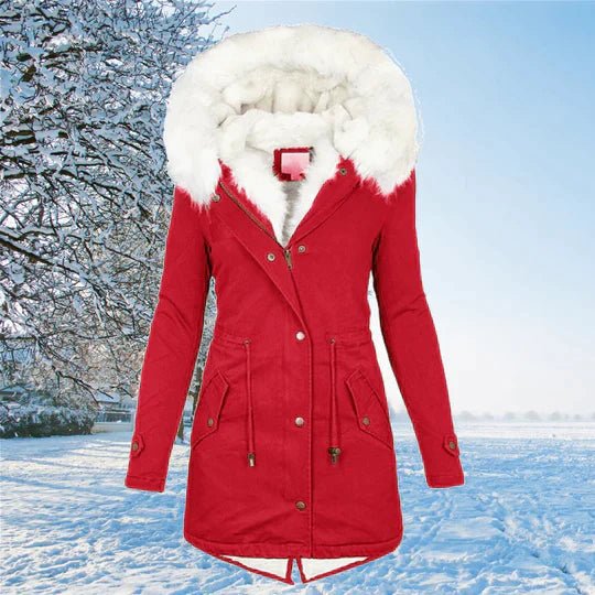 Garnet | Long-Sleeve Insulated Women's Winter Coat for Cold-Weather