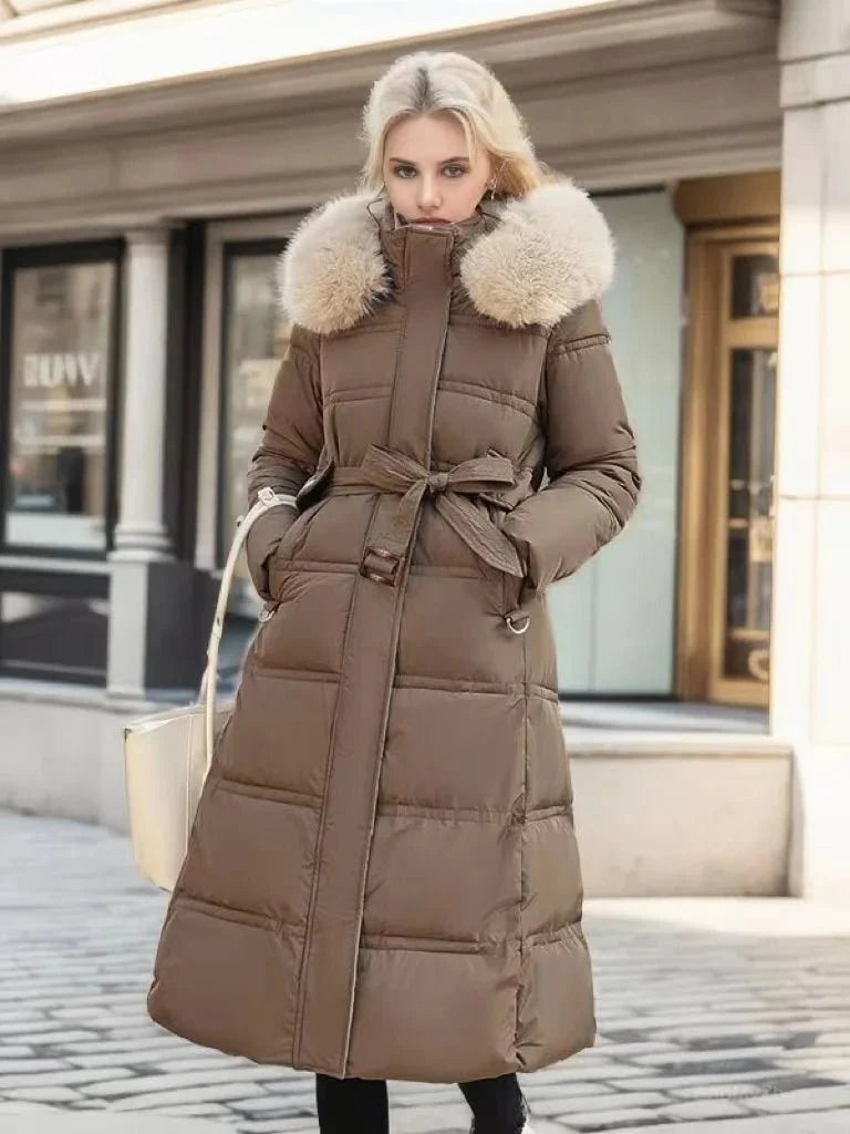 Indra | Long Relaxed-Fit Women's Parka Coat for Winter