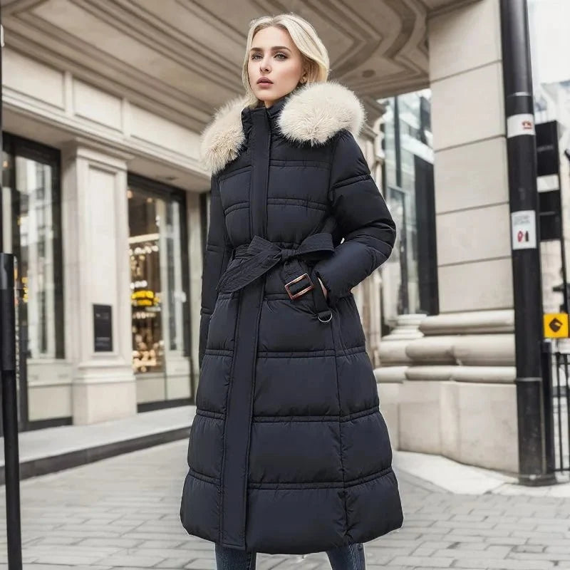Indra | Long Relaxed-Fit Women's Parka Coat for Winter