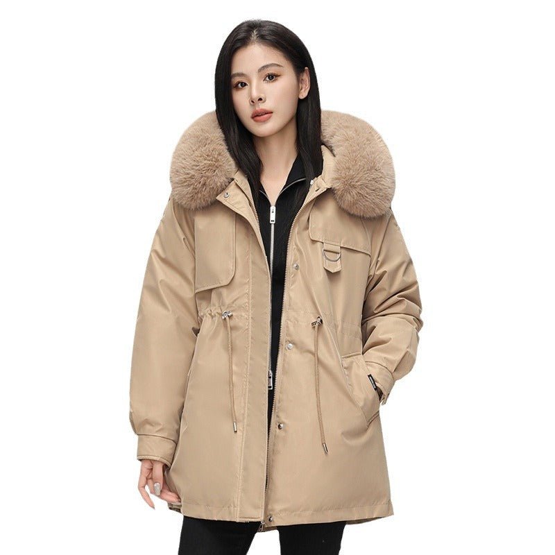 Lorelei | Oversized Faux Fur-Hood Women's Winter Jacket for Cold-Weather