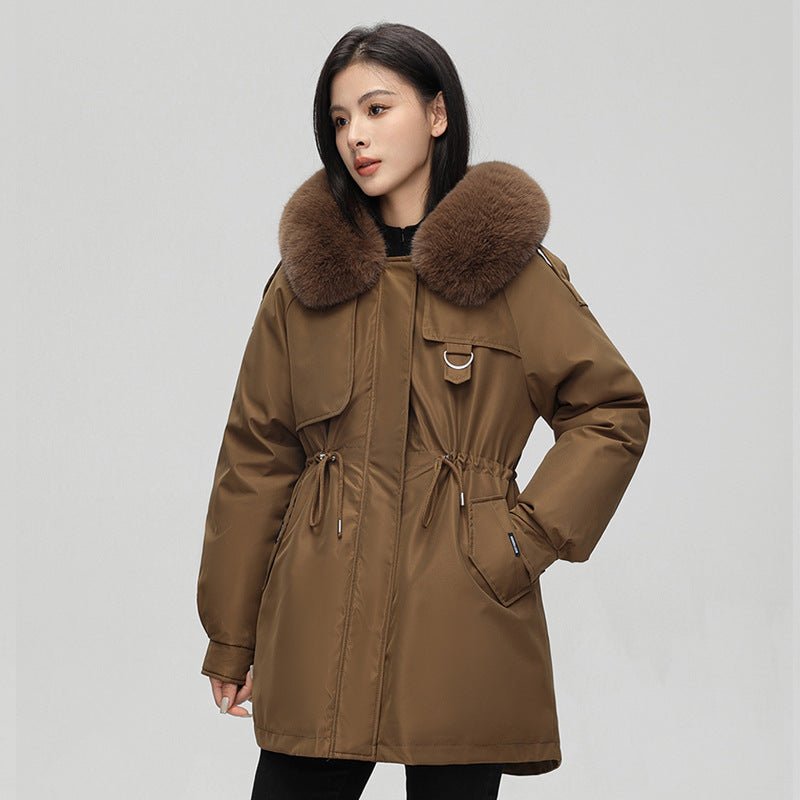 Lorelei | Oversized Faux Fur-Hood Women's Winter Jacket for Cold-Weather