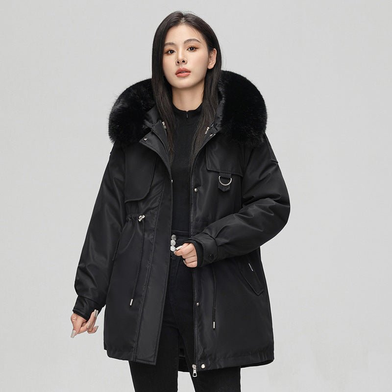 Lorelei | Oversized Faux Fur-Hood Women's Winter Jacket for Cold-Weather