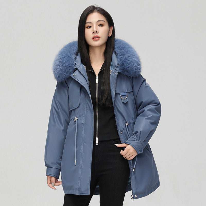 Lorelei | Oversized Faux Fur-Hood Women's Winter Jacket for Cold-Weather