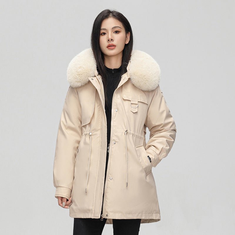Lorelei | Oversized Faux Fur-Hood Women's Winter Jacket for Cold-Weather