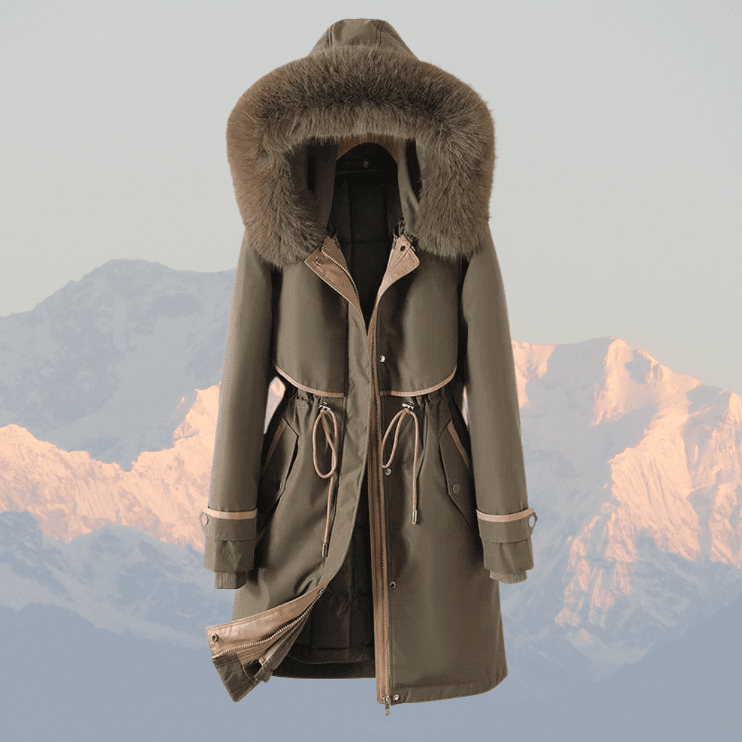 Orinthia | Quilted Faux Fur-Hood Women's Winter Jacket for Cold-Weather