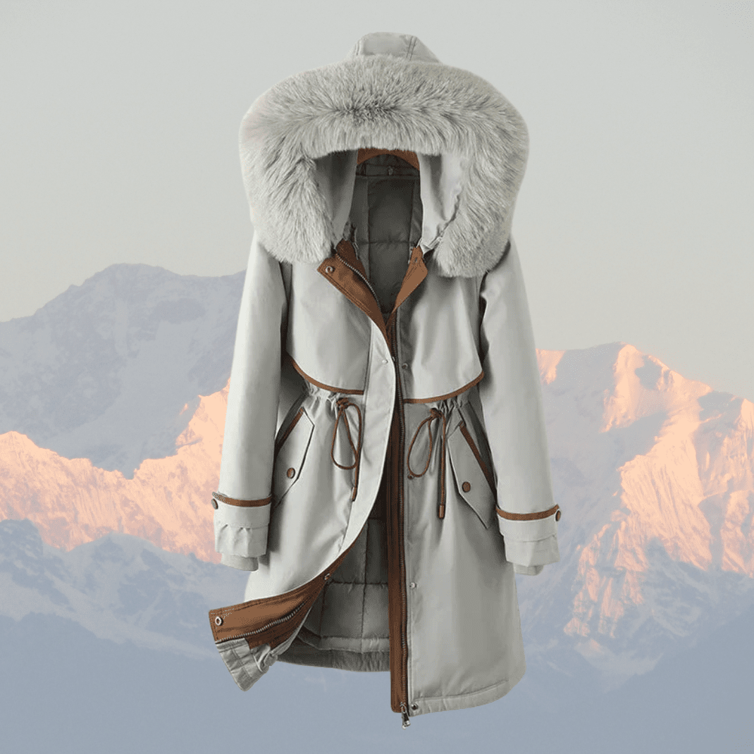 Orinthia | Quilted Faux Fur-Hood Women's Winter Jacket for Cold-Weather