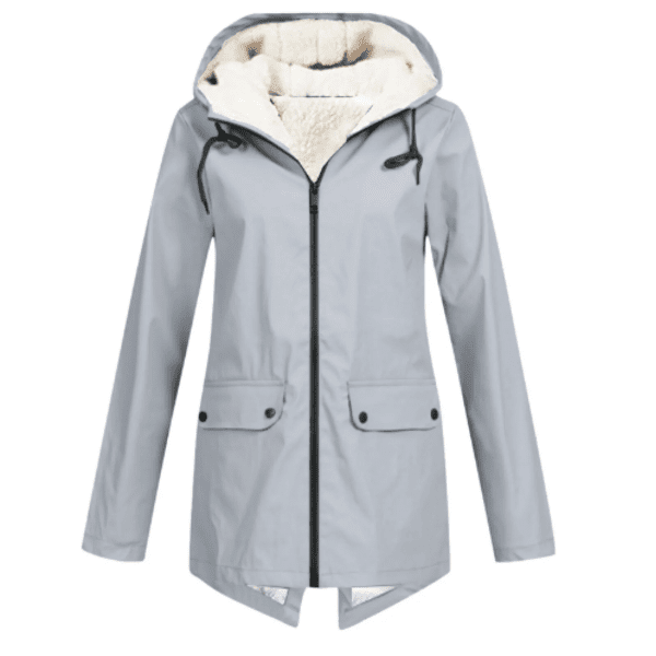 Petronia | Fleece-Lined Hooded Women's Trench Coat for Winter