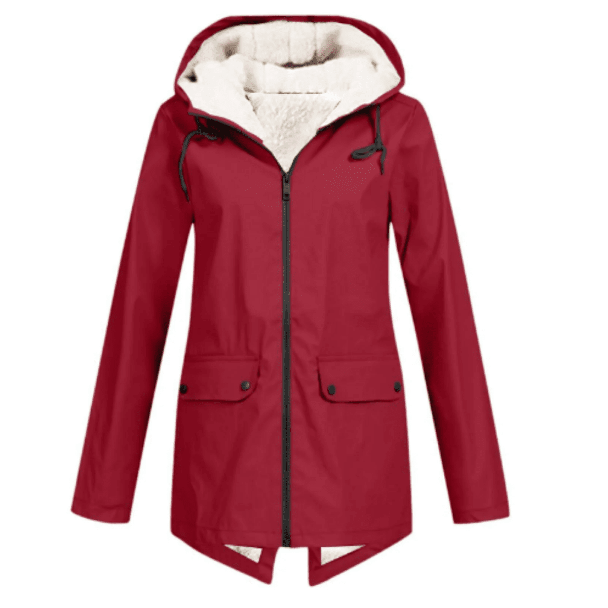 Petronia | Fleece-Lined Hooded Women's Trench Coat for Winter