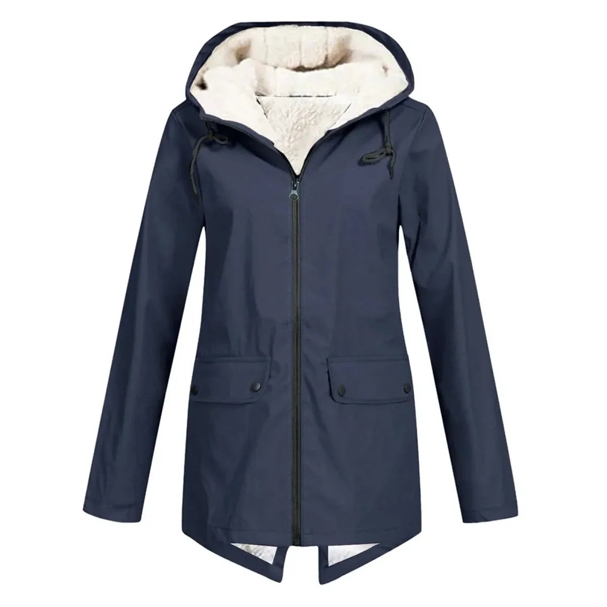 Petronia | Fleece-Lined Hooded Women's Trench Coat for Winter