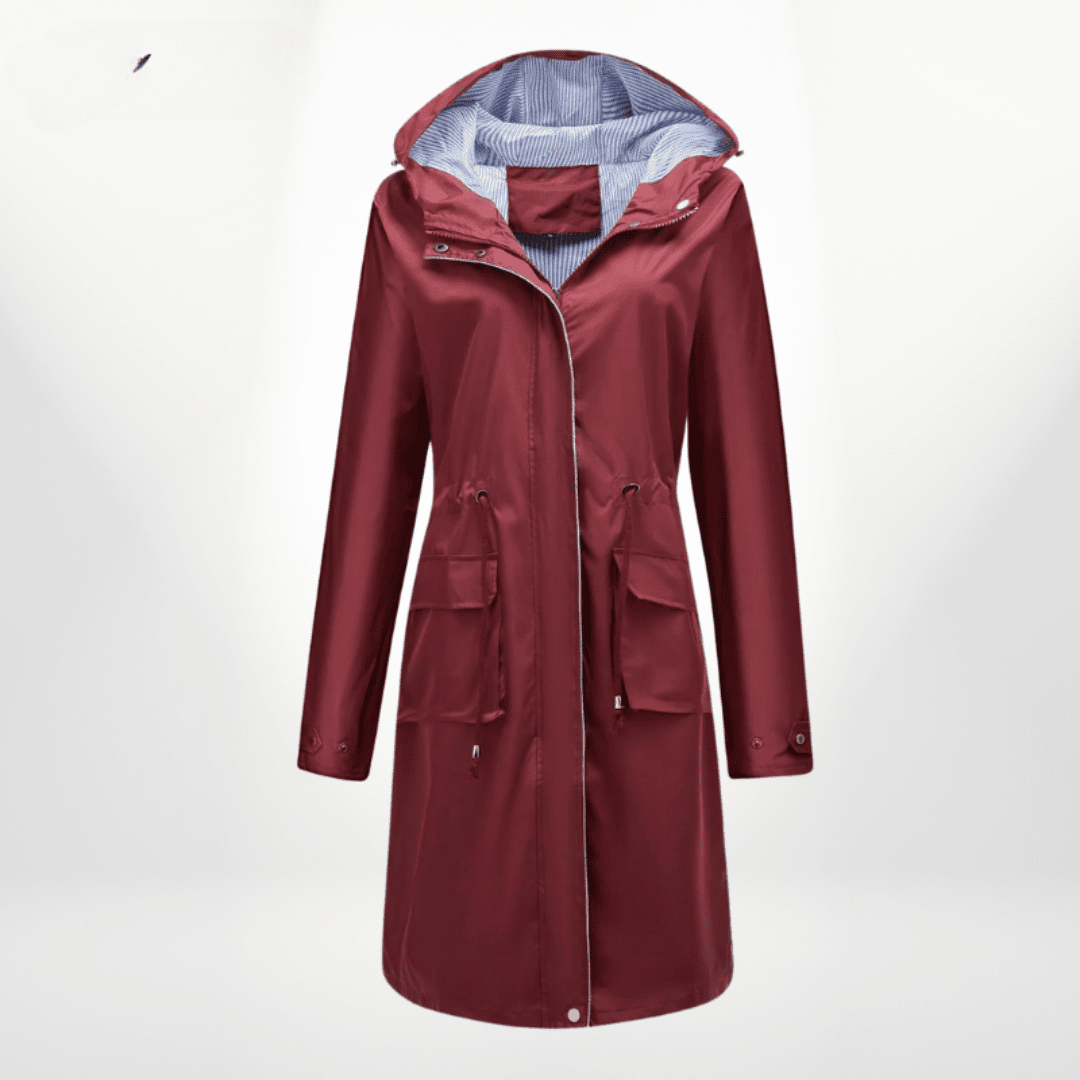 Orabelle | Waterproof Over-Knee Women's Trench Coat for Fall