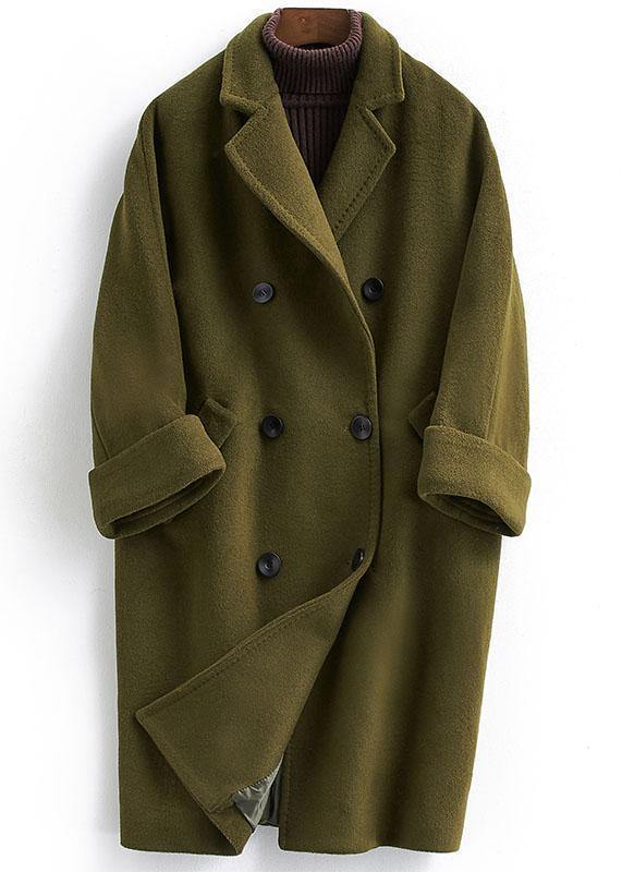 Adaira | Double-Breasted Plus-Size Women's Wool Coat for Winter