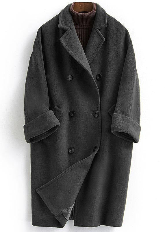 Adaira | Double-Breasted Plus-Size Women's Wool Coat for Winter