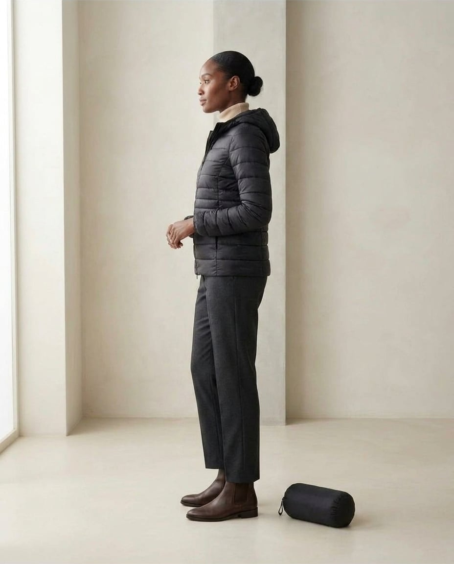 Naomi | Packable Hooded Women's Quilted Jacket for Winter