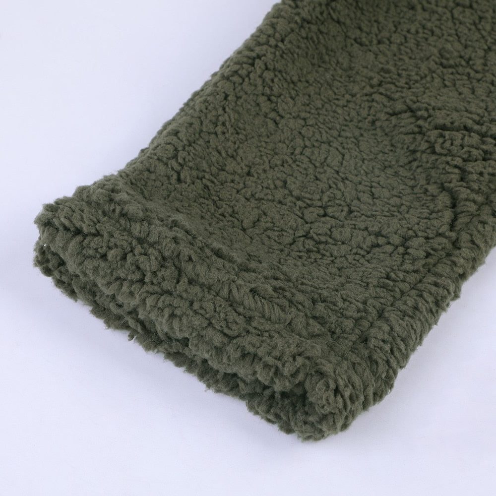 Maelis | Oversized Hooded Textured Fleece Jacket for Winter
