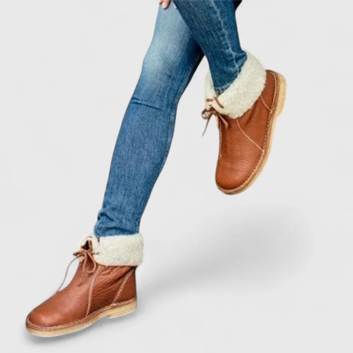 Xena | Supportive Sherpa-Lined Ankle Boots