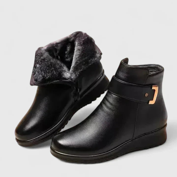 Gwen | Cushioned Fur-Lined Ankle Boots