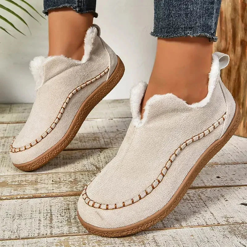 Cara | Fluffy Lined Suede Ankle Boots