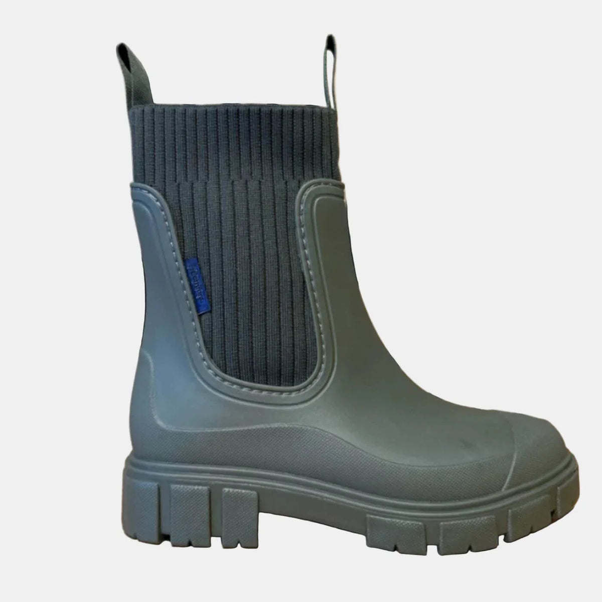 Faye | Cosy Ribbed Cuff Ankle Boots