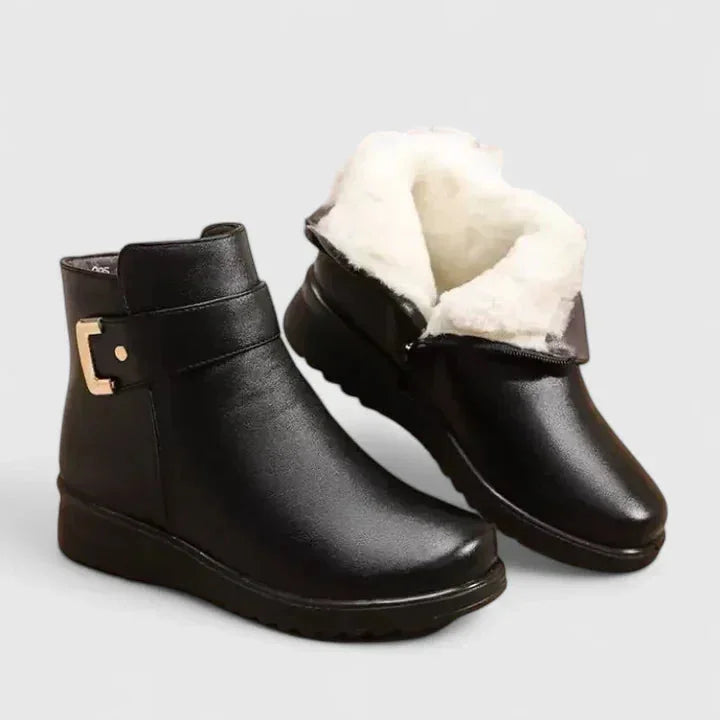 Gwen | Cushioned Fur-Lined Ankle Boots