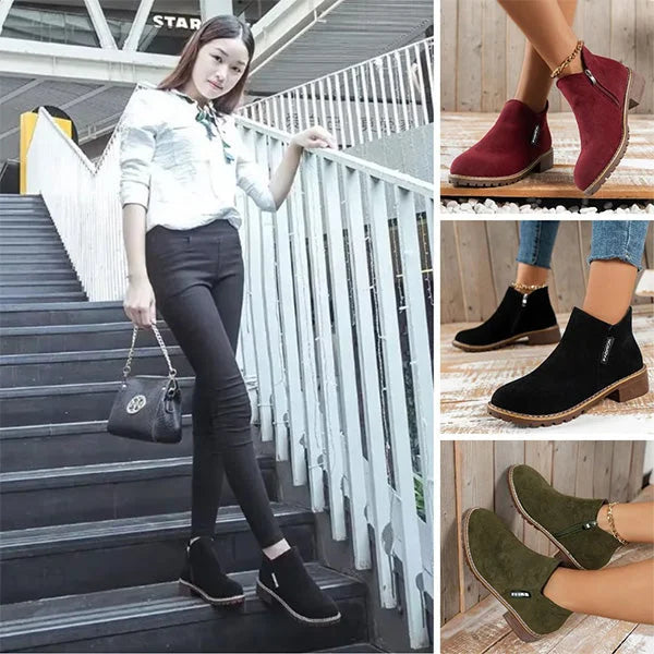 Orla | Warm Suede Ankle Boots