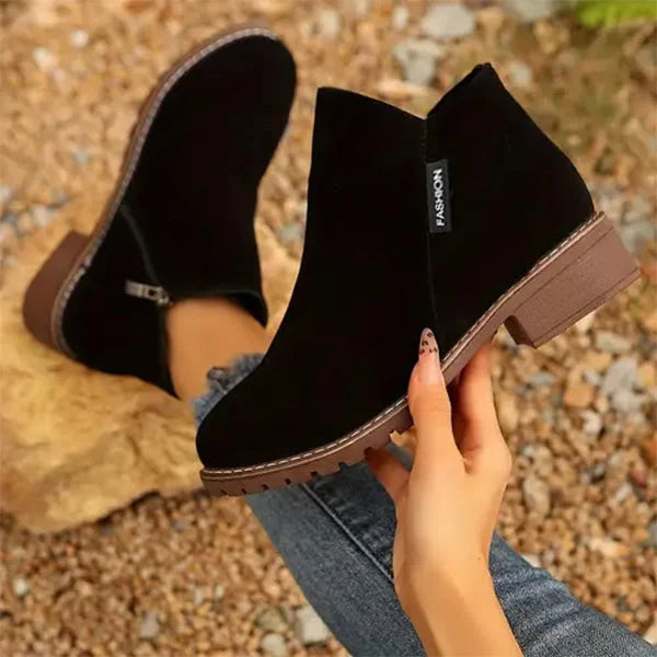 Orla | Warm Suede Ankle Boots