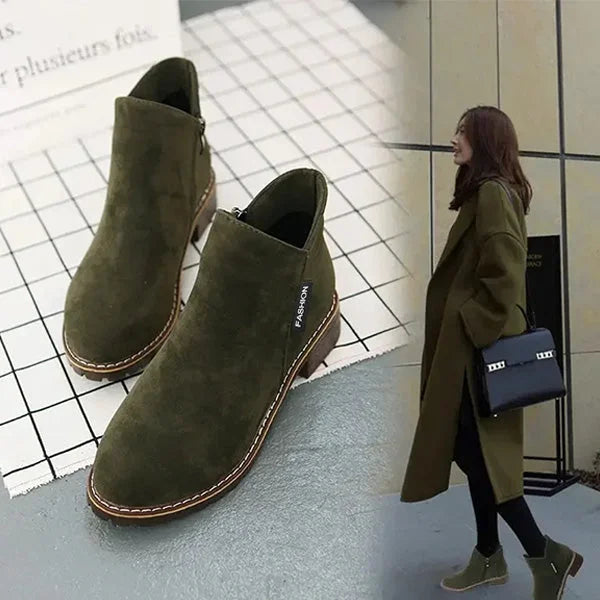 Orla | Warm Suede Ankle Boots