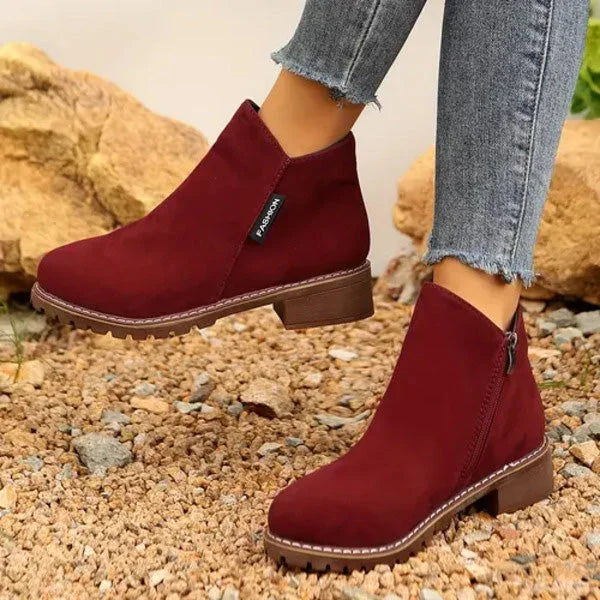 Orla | Warm Suede Ankle Boots