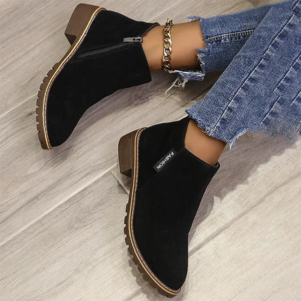 Orla | Warm Suede Ankle Boots
