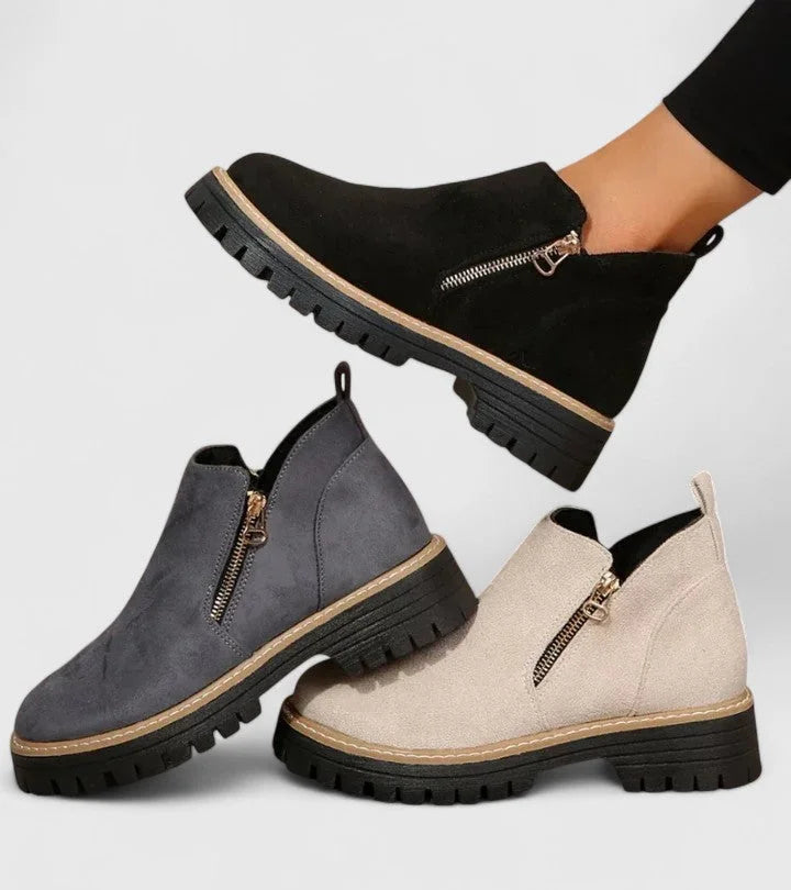 Imogen | Rugged Lug Sole Ankle Boots