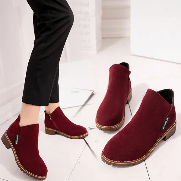 Orla | Warm Suede Ankle Boots