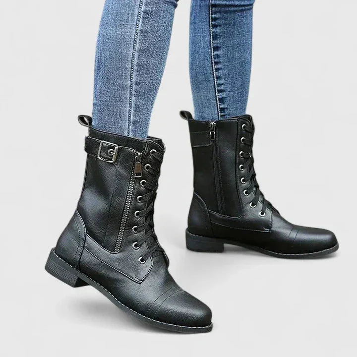 Mira | Sturdy Lace-Up Ankle Boots