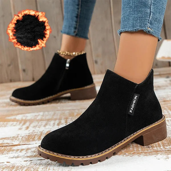 Orla | Warm Suede Ankle Boots