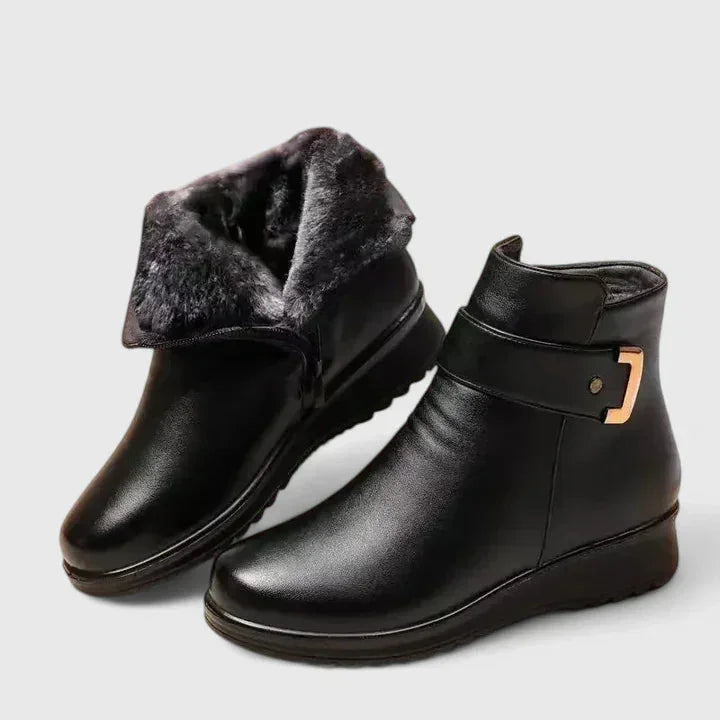 Gwen | Cushioned Fur-Lined Ankle Boots