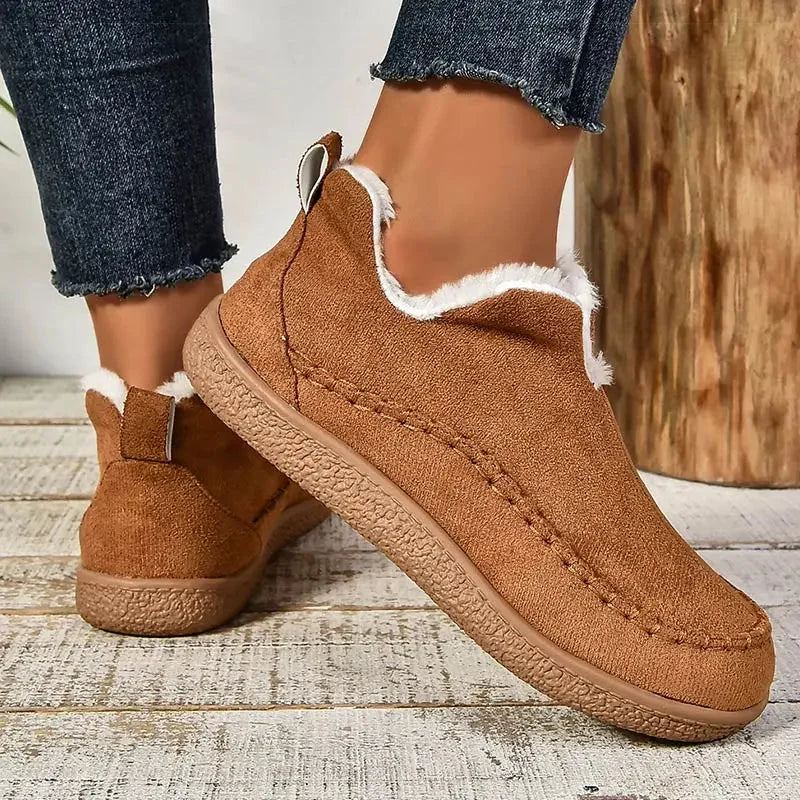 Cara | Fluffy Lined Suede Ankle Boots