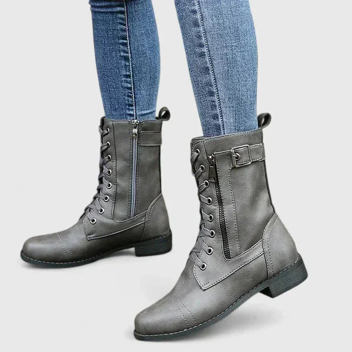 Mira | Sturdy Lace-Up Ankle Boots