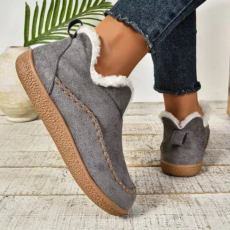 Cara | Fluffy Lined Suede Ankle Boots