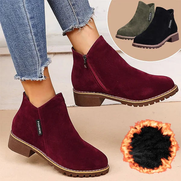Orla | Warm Suede Ankle Boots