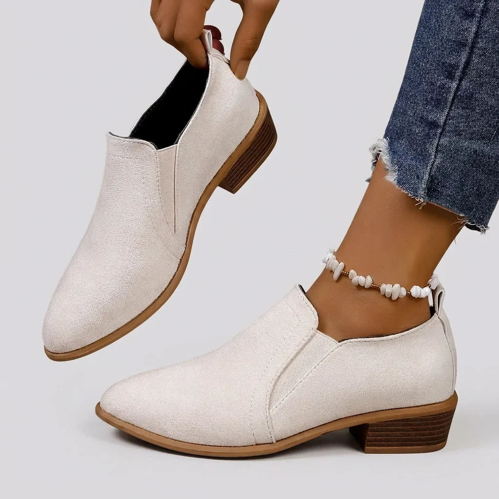 Abbie | Bold Leopard Suede Ankle Boots