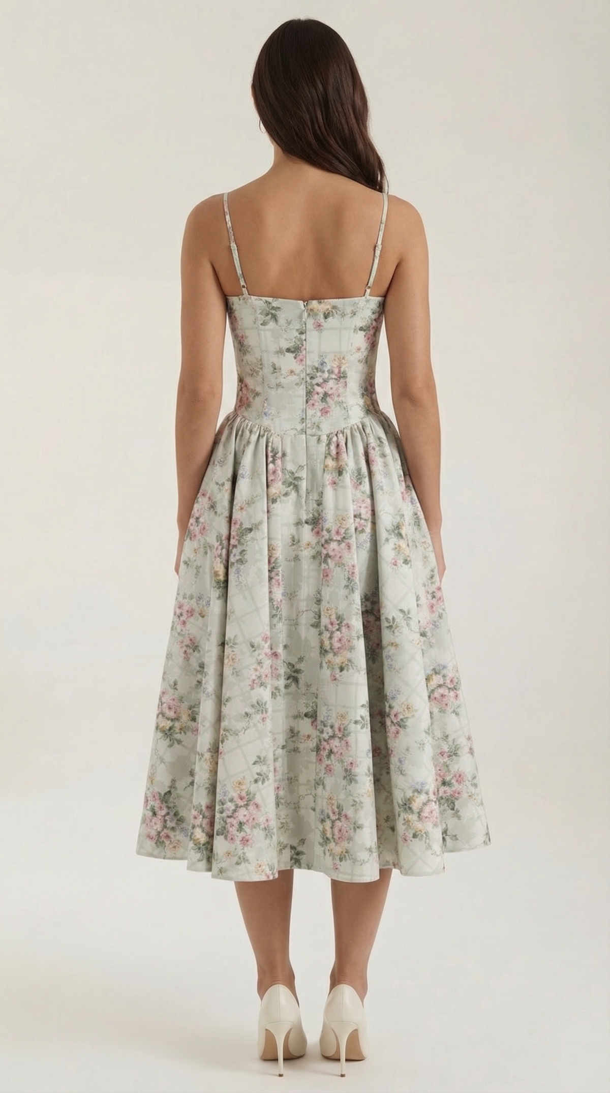 Ulva | Floral Corset Women's Party Dress