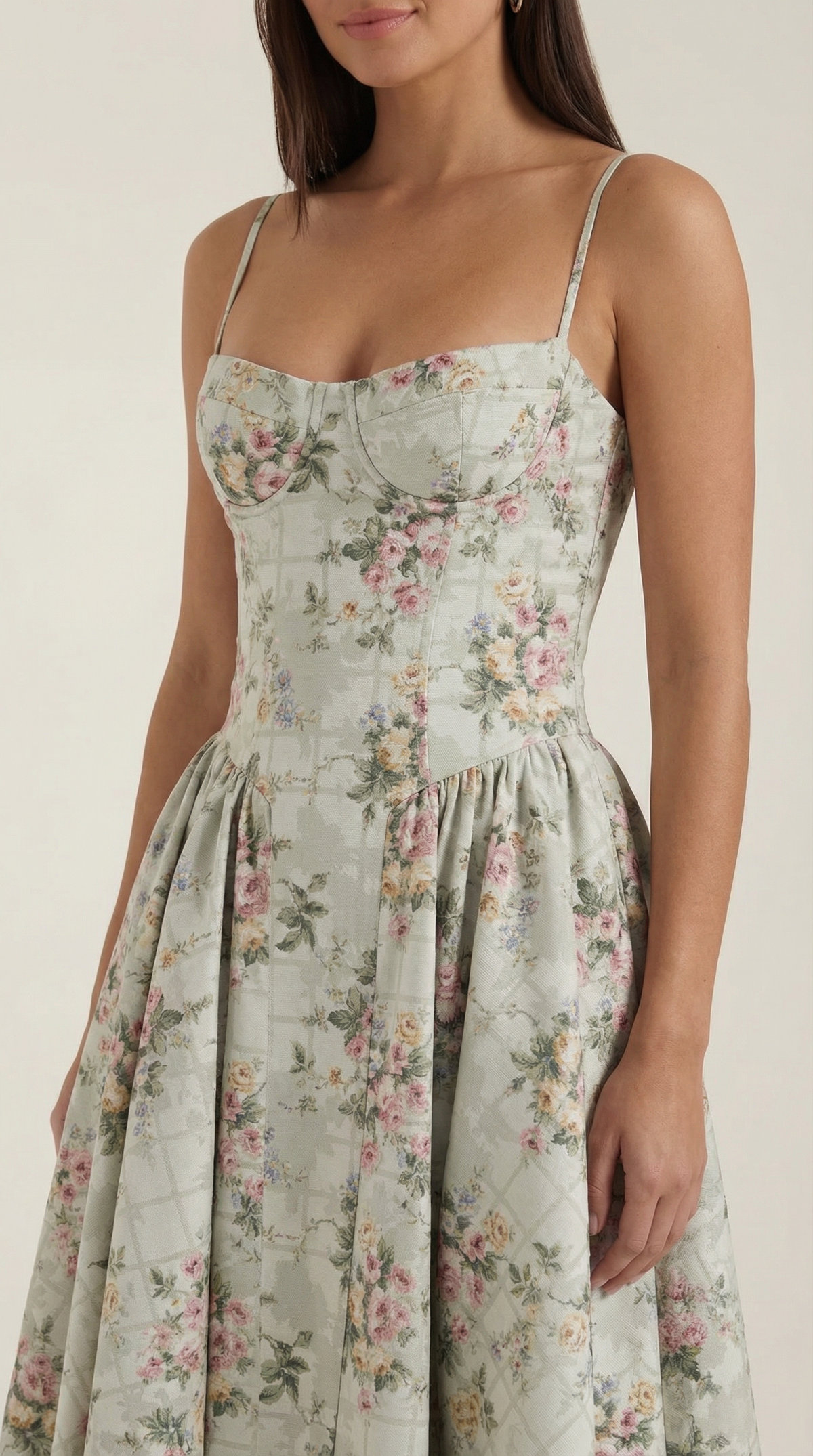 Ulva | Floral Corset Women's Party Dress