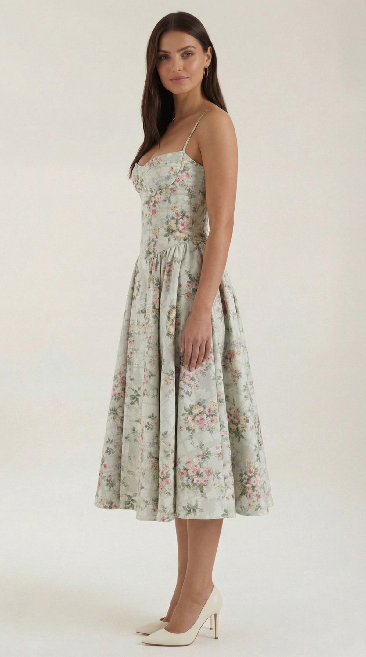 Ulva | Floral Corset Women's Party Dress