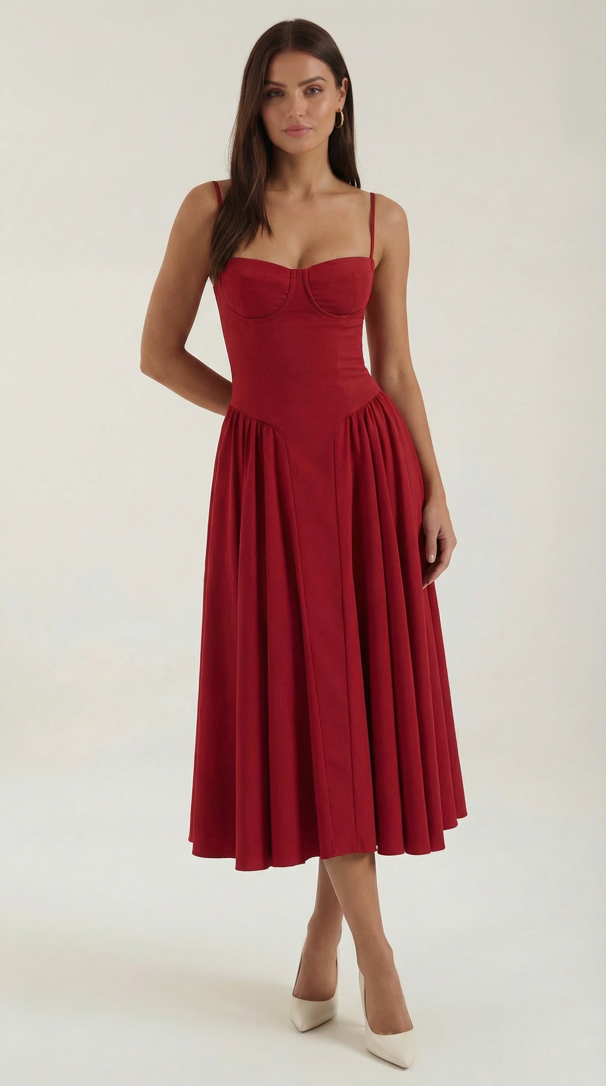 Ulva | Floral Corset Women's Party Dress