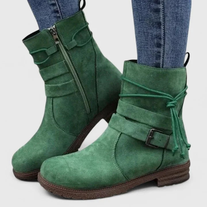 Quiana | Chic Laced Ankle Boots