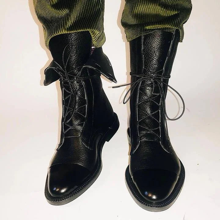 Mona | Effortlessly Chic Leather Ankle Boots