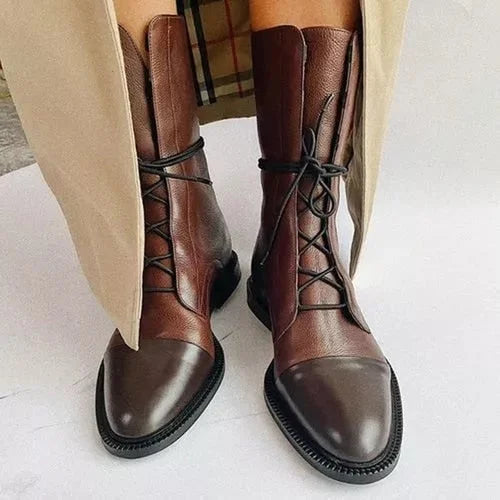 Mona | Effortlessly Chic Leather Ankle Boots