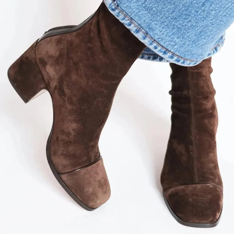 Perrie | Bold Leopard Toe Ankle Boots